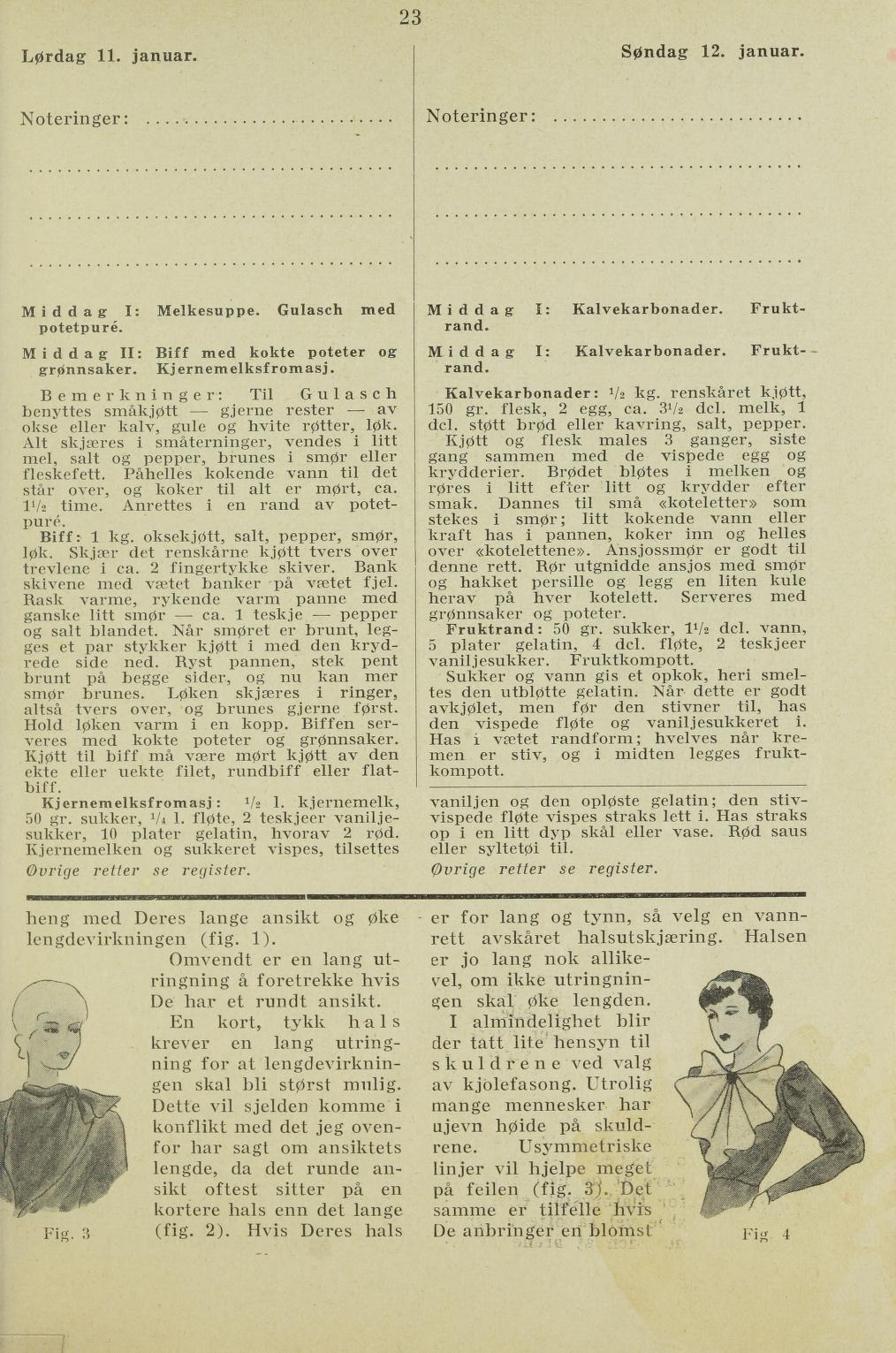 Faksimile av almanakksiden 11. januar 1936
