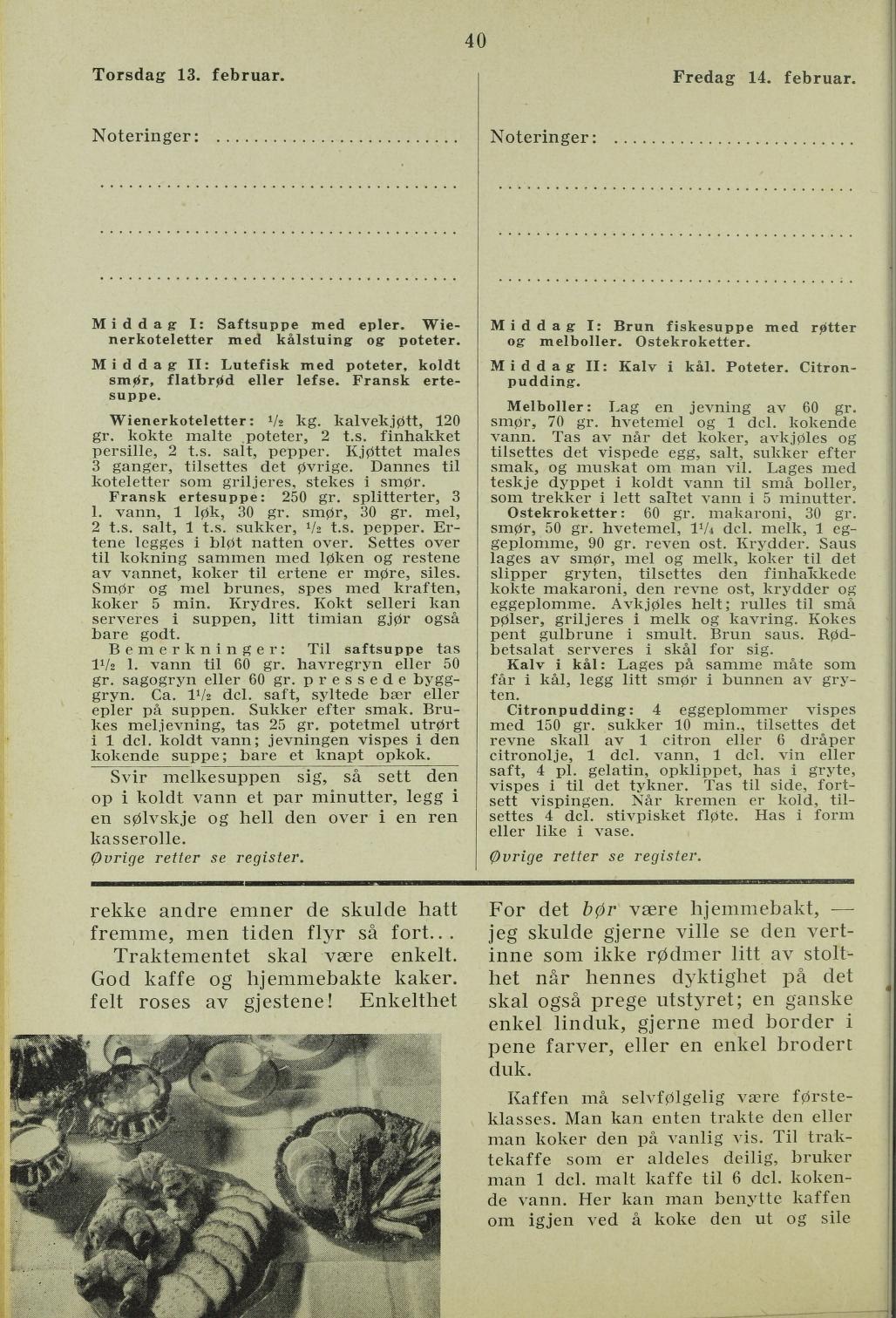 Faksimile av almanakksiden 13. februar 1936