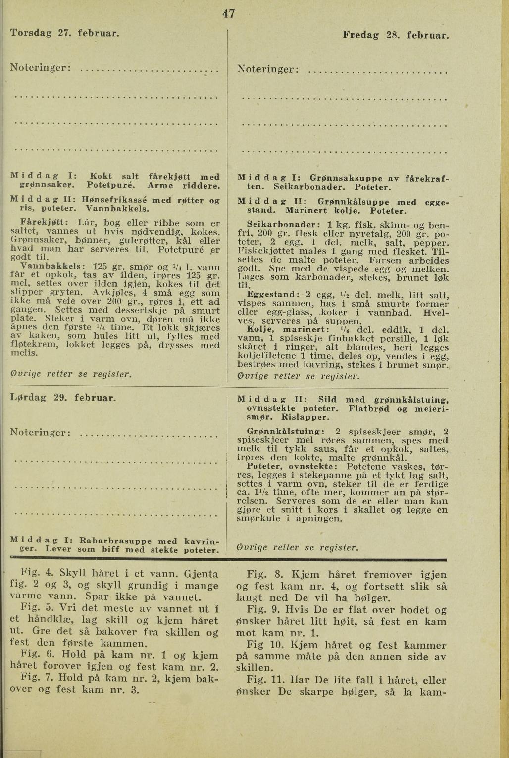 Faksimile av almanakksiden 27. februar 1936