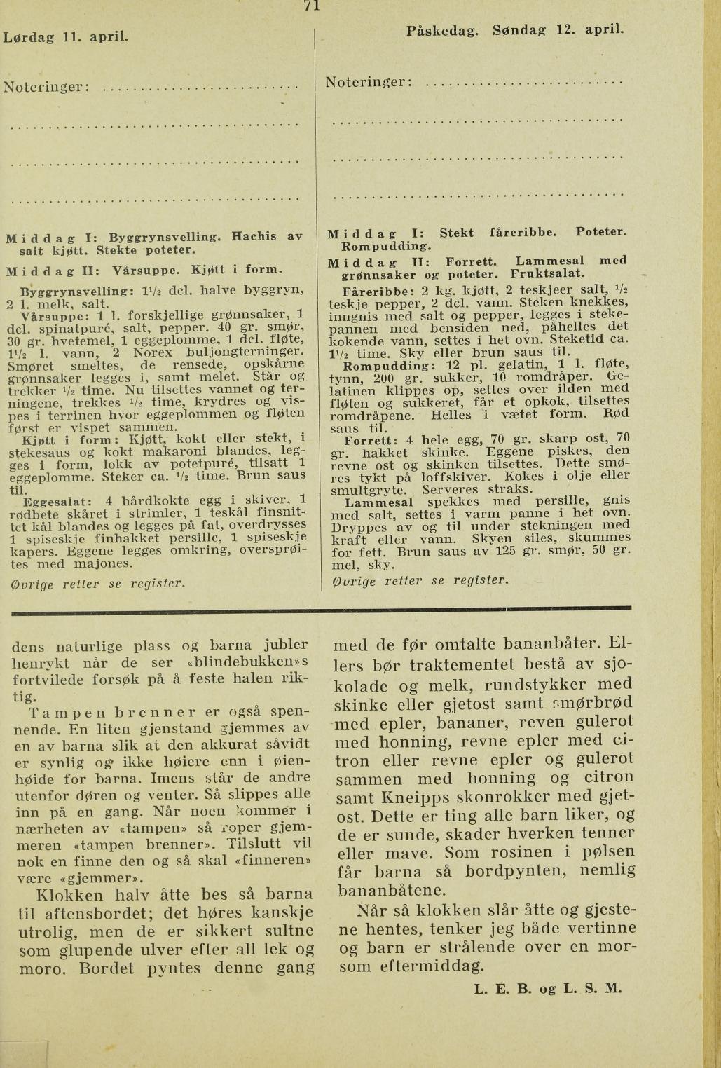 Faksimile av almanakksiden 11. april 1936