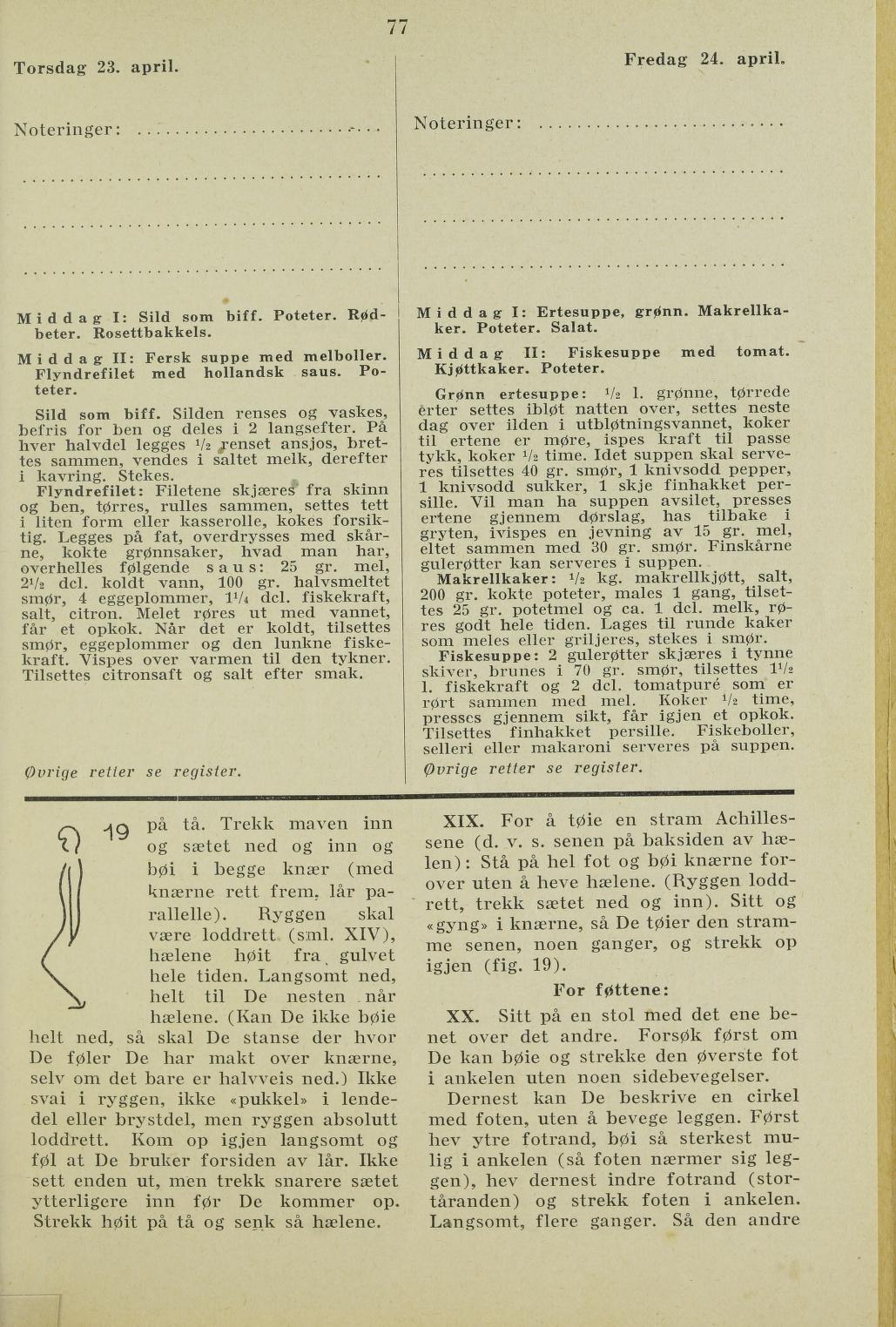 Faksimile av almanakksiden 23. april 1936