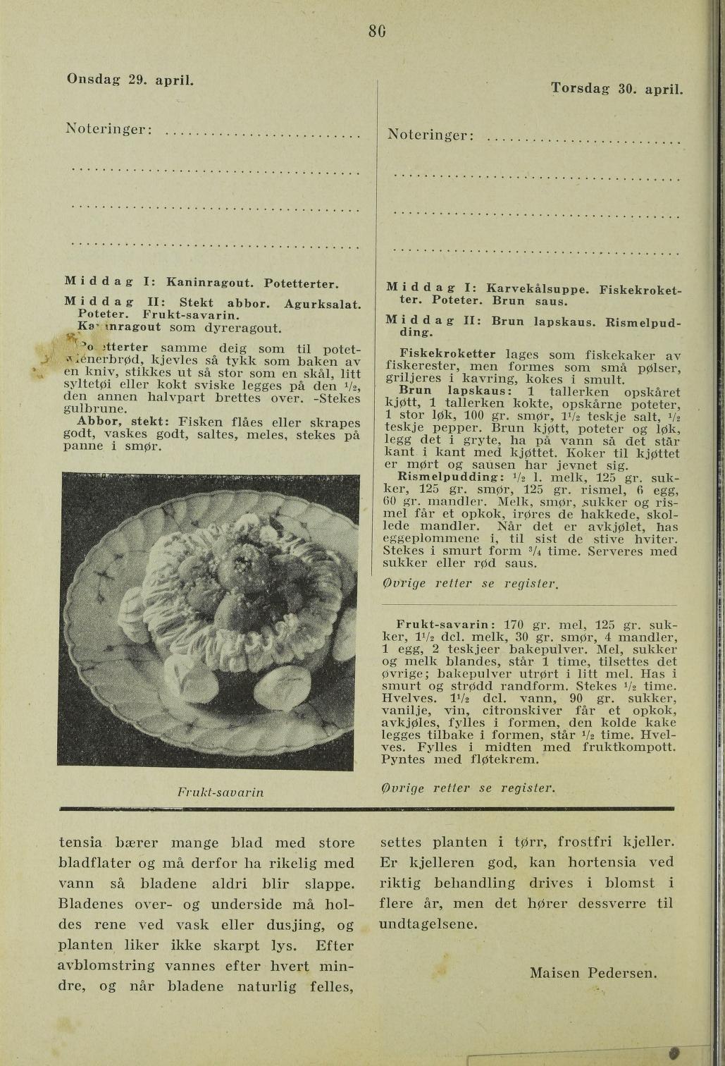Faksimile av almanakksiden 29. april 1936