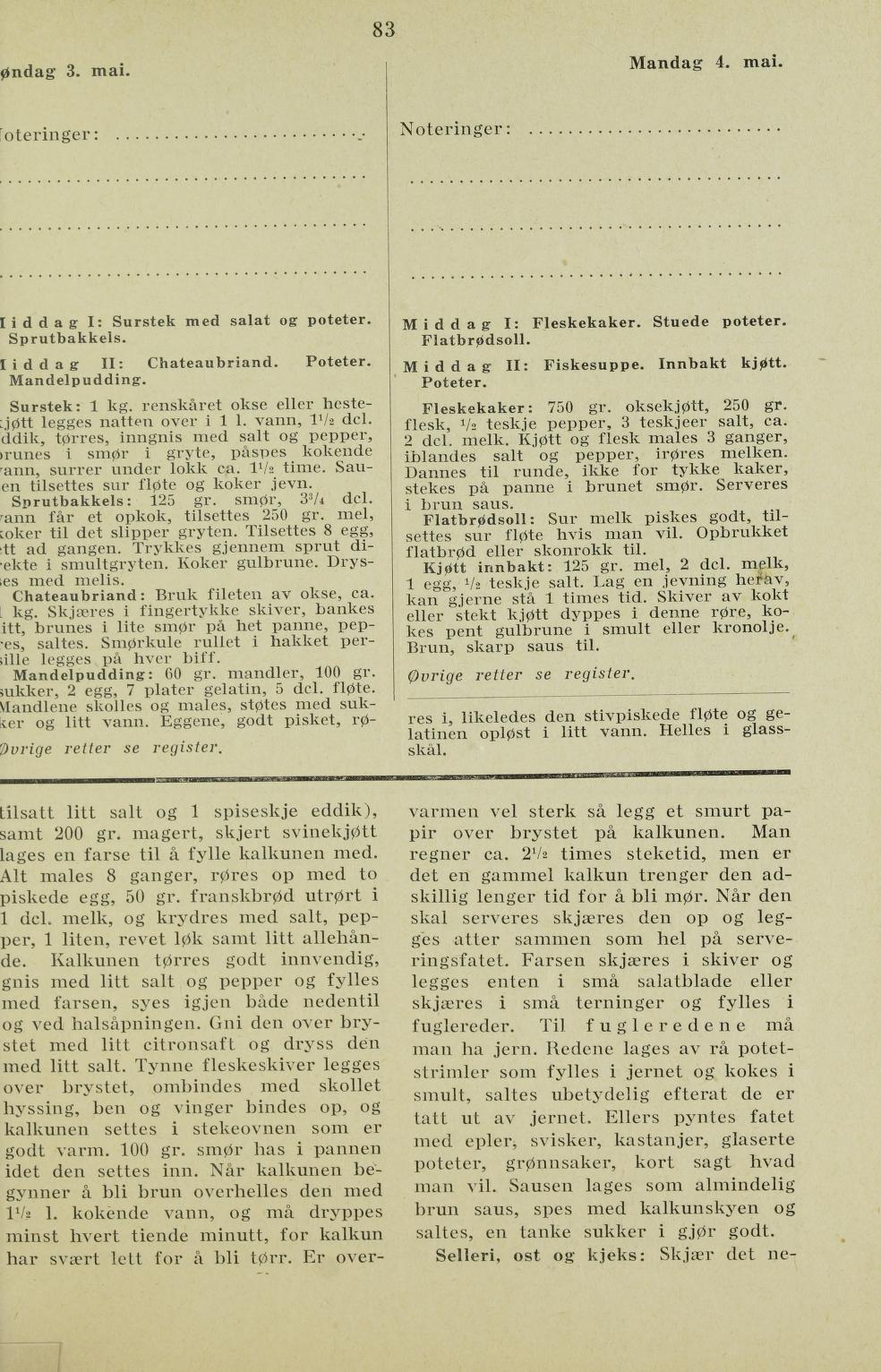 Faksimile av almanakksiden 3. mai 1936