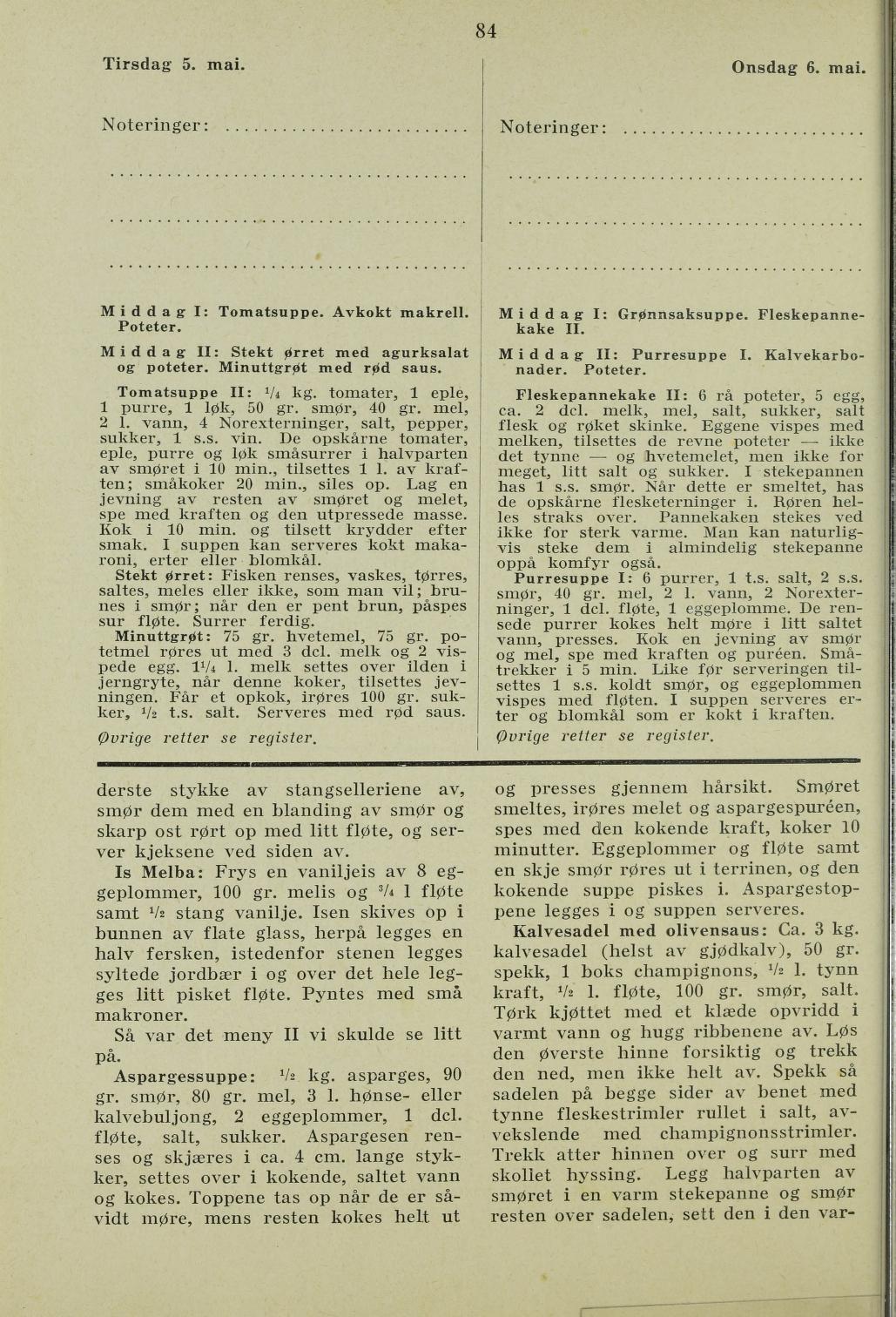 Faksimile av almanakksiden 5. mai 1936