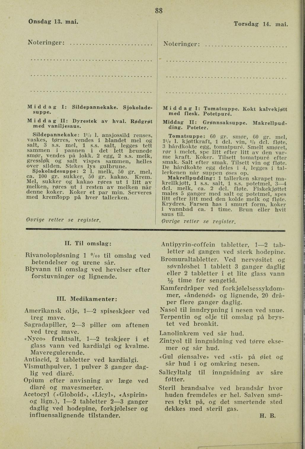 Faksimile av almanakksiden 13. mai 1936