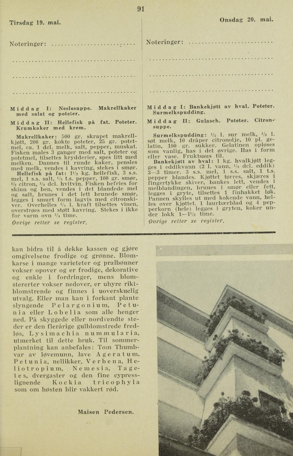 Faksimile av almanakksiden 19. mai 1936