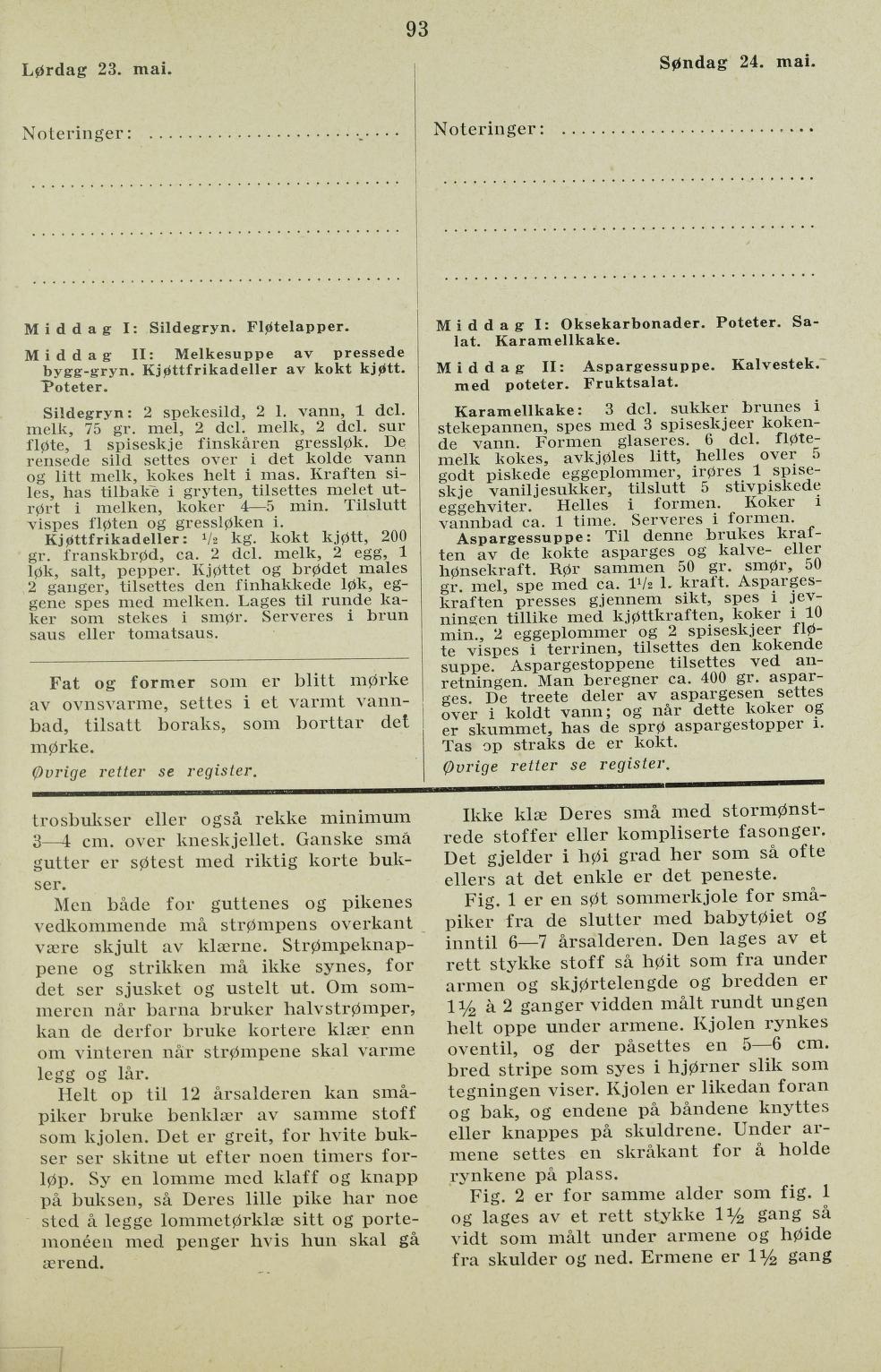 Faksimile av almanakksiden 23. mai 1936