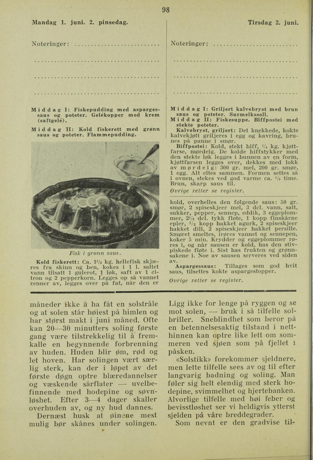 Faksimile av almanakksiden 1. juni 1936