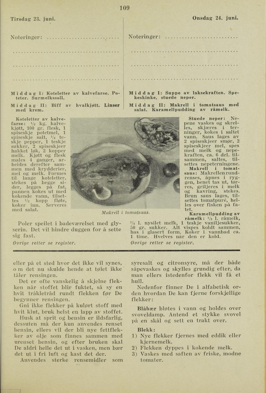 Faksimile av almanakksiden 23. juni 1936