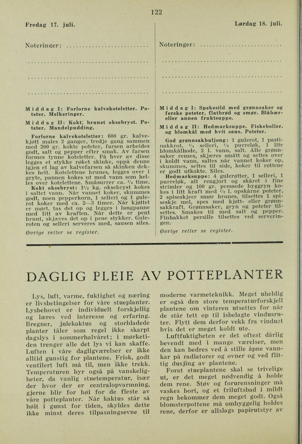 Faksimile av almanakksiden 17. juli 1936