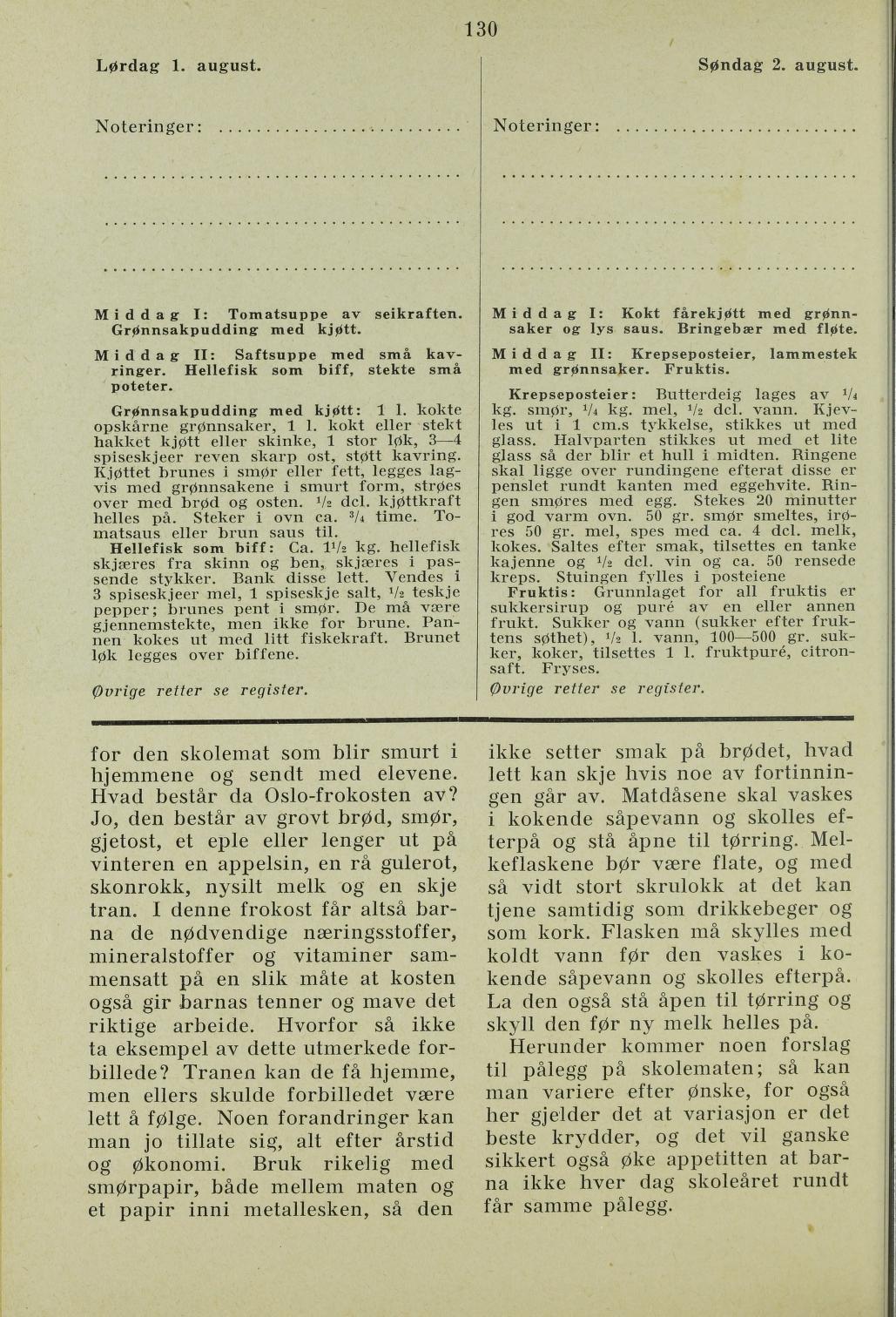 Faksimile av almanakksiden 1. august 1936