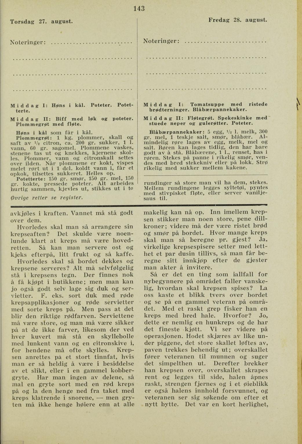 Faksimile av almanakksiden 27. august 1936