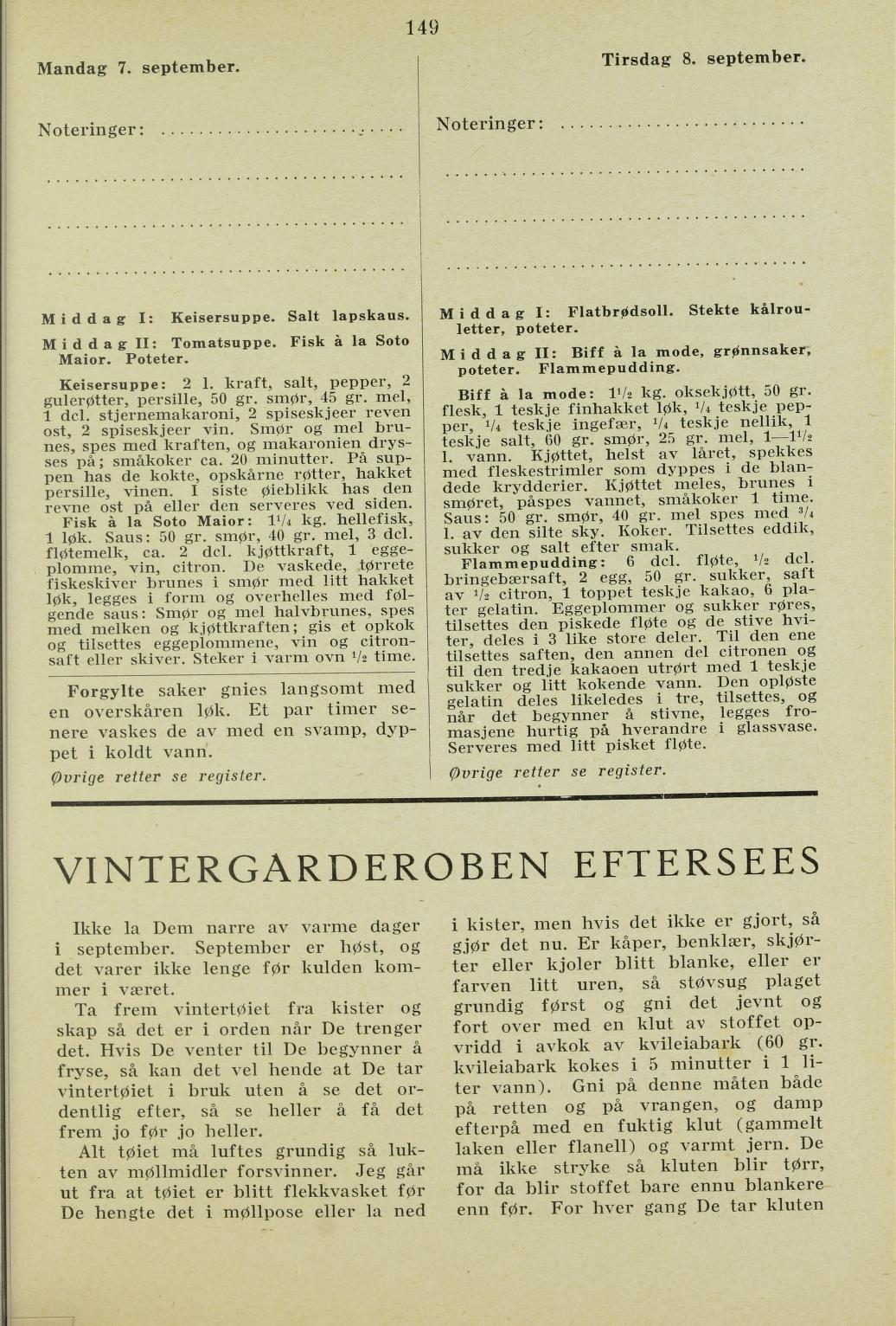 Faksimile av almanakksiden 7. september 1936
