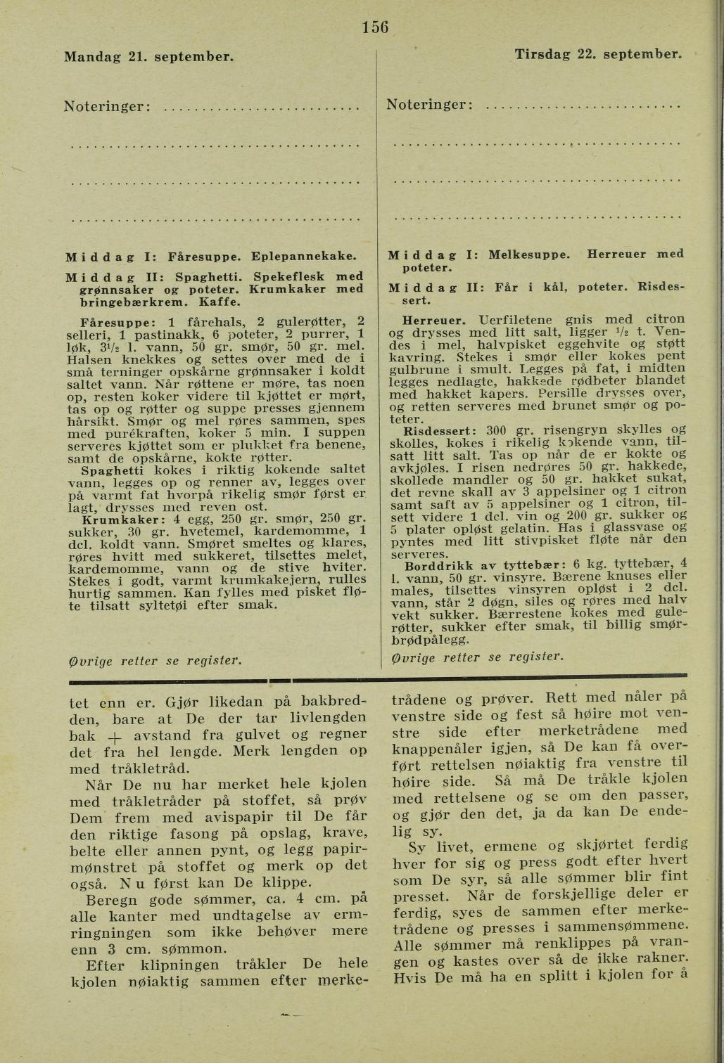 Faksimile av almanakksiden 21. september 1936