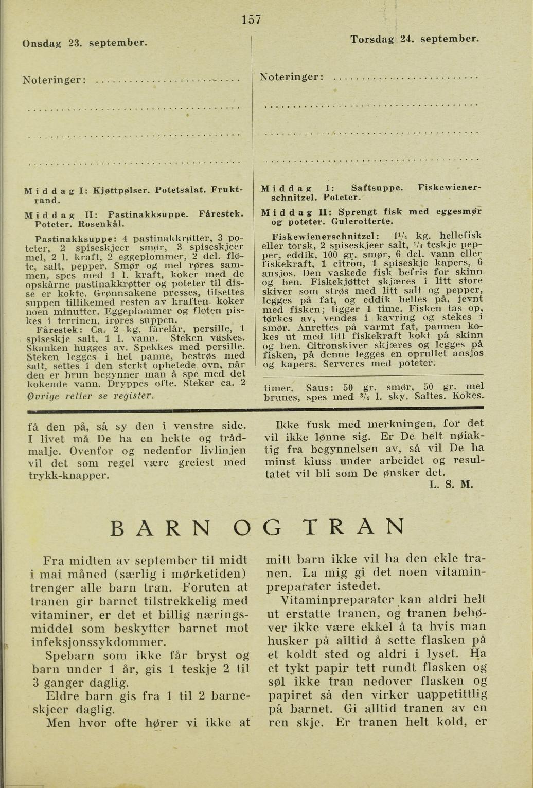 Faksimile av almanakksiden 23. september 1936