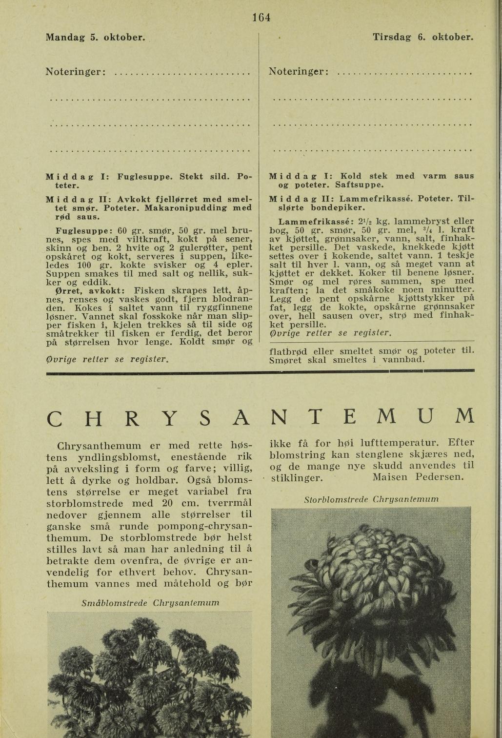 Faksimile av almanakksiden 5. oktober 1936