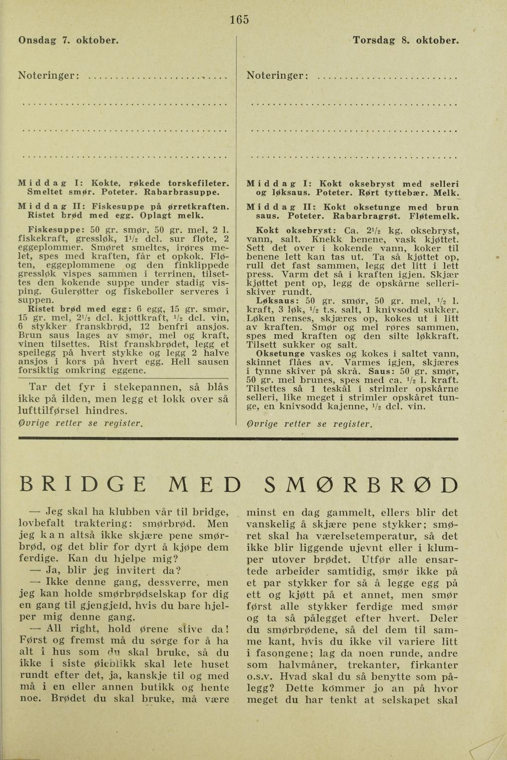 Faksimile av almanakksiden 7. oktober 1936