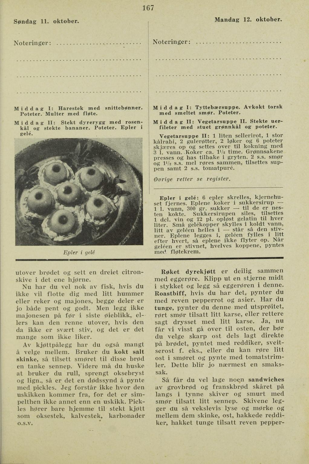 Faksimile av almanakksiden 11. oktober 1936