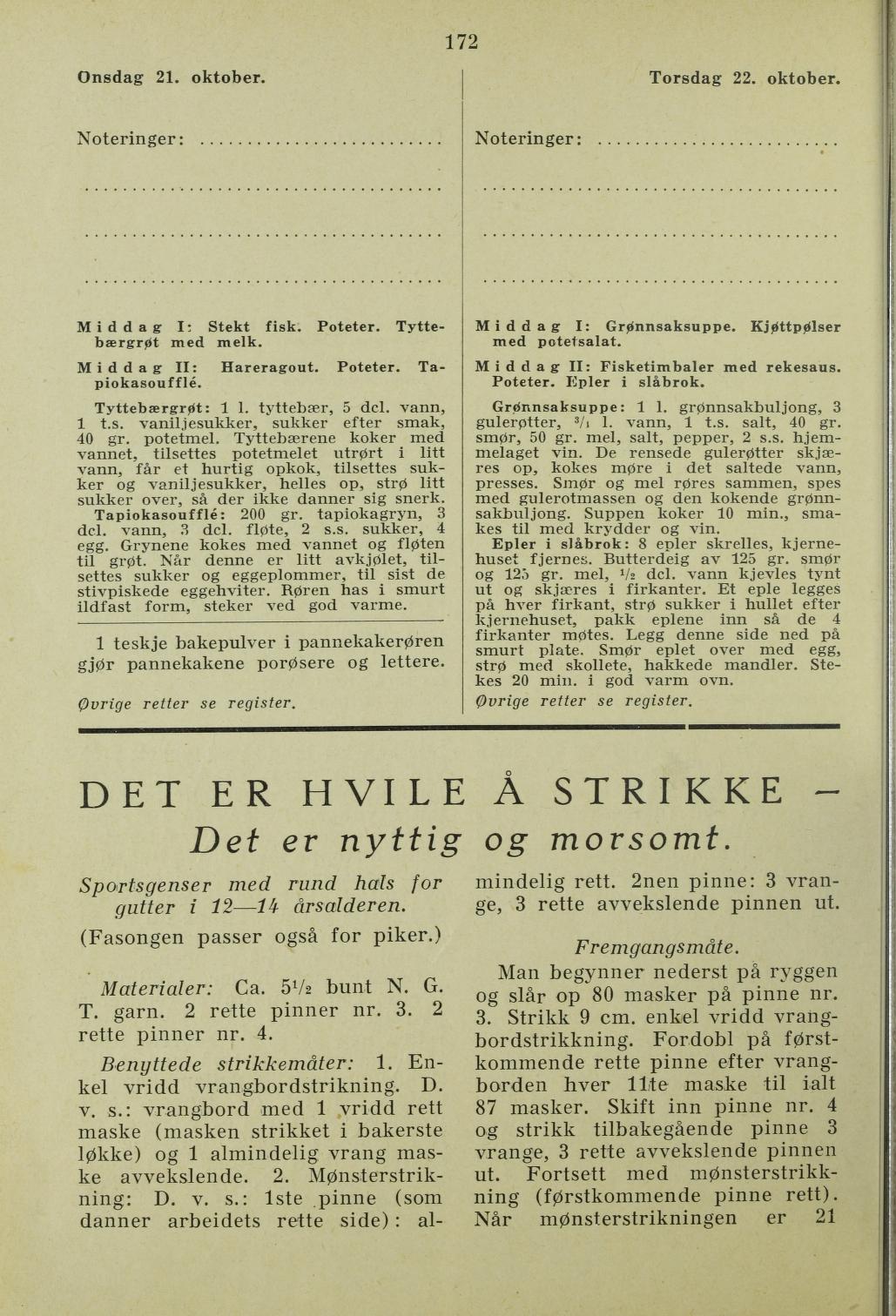 Faksimile av almanakksiden 21. oktober 1936