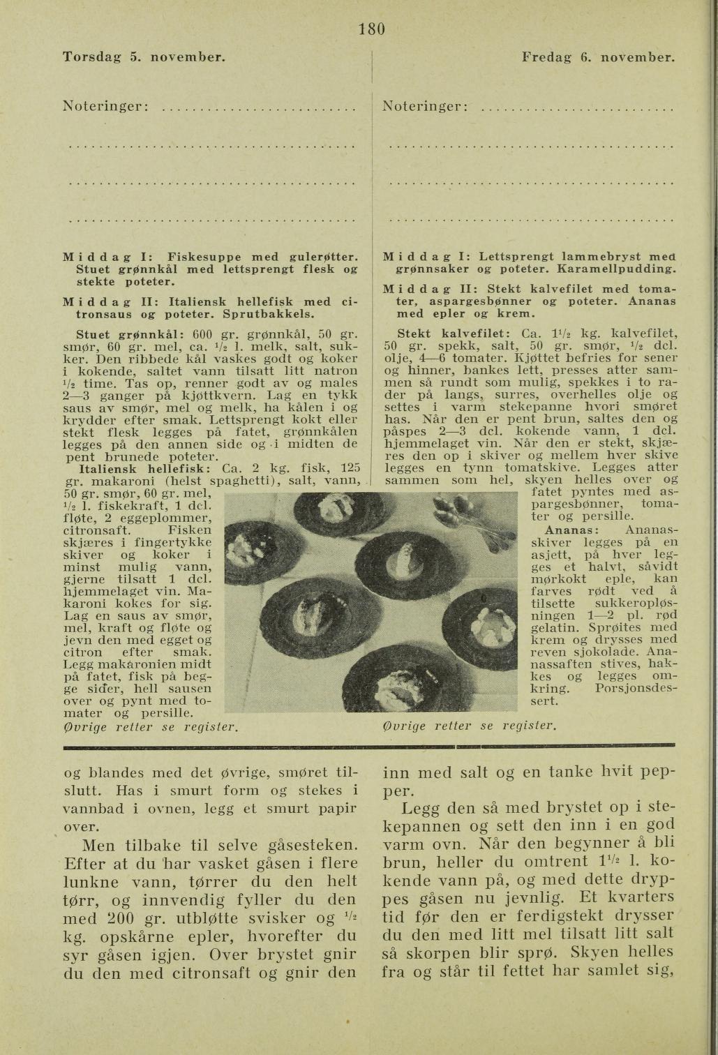 Faksimile av almanakksiden 5. november 1936