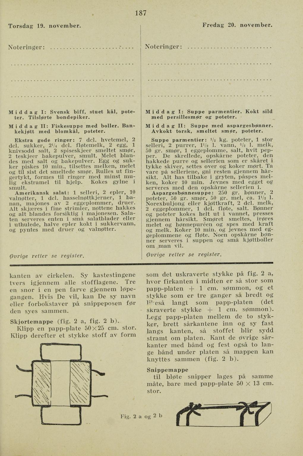 Faksimile av almanakksiden 19. november 1936