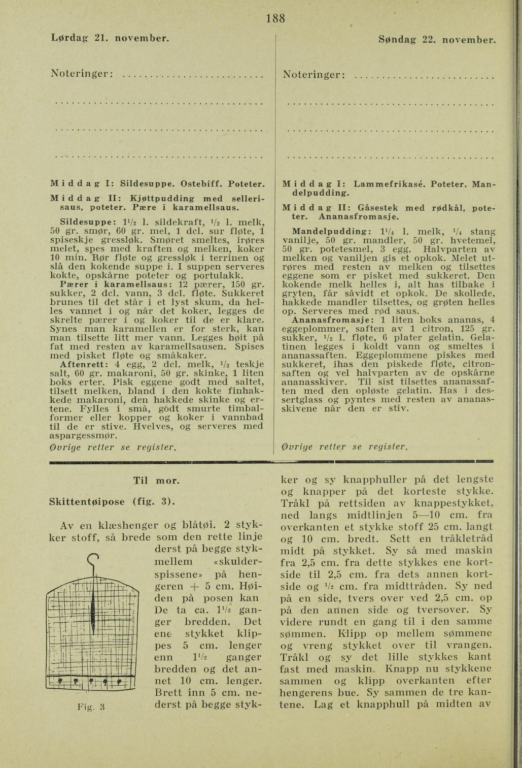 Faksimile av almanakksiden 21. november 1936