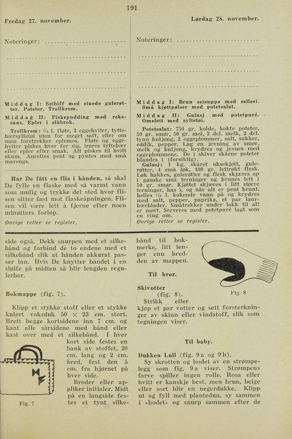 Faksimile av almanakksiden 27. november 1936