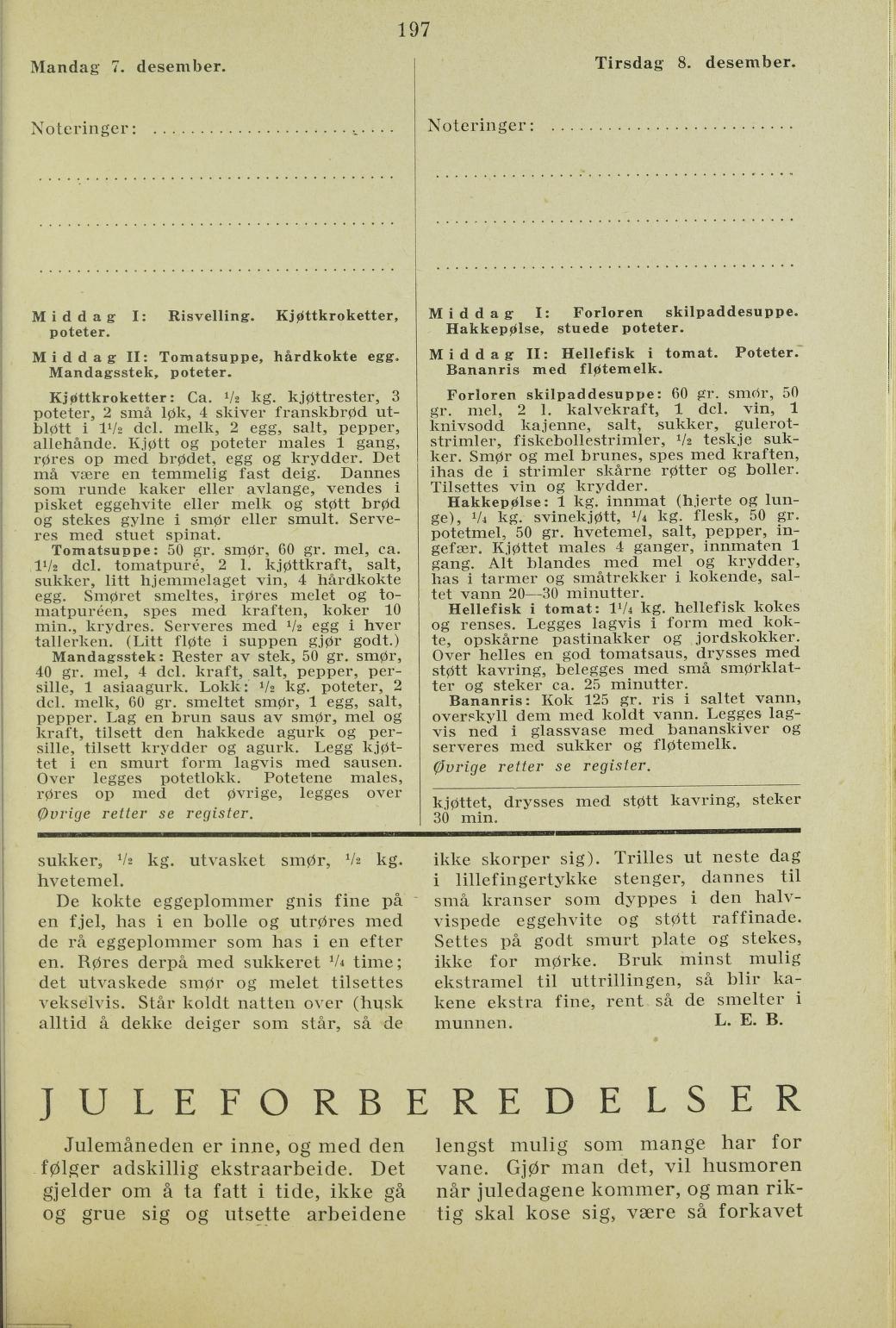 Faksimile av almanakksiden 7. desember 1936