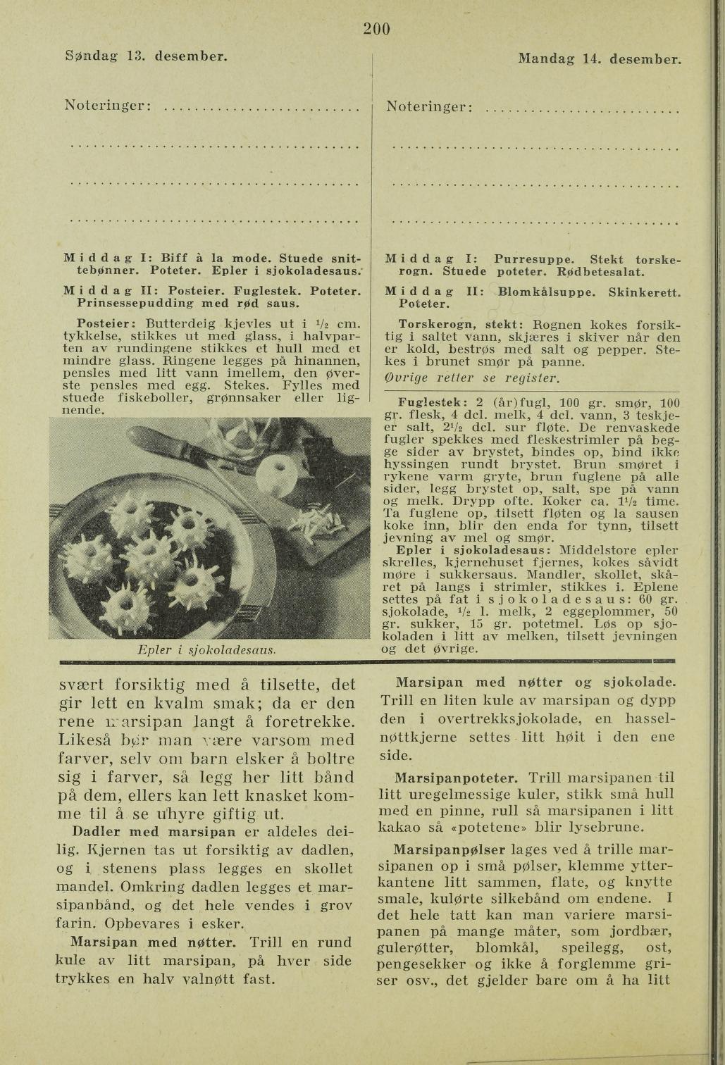 Faksimile av almanakksiden 13. desember 1936