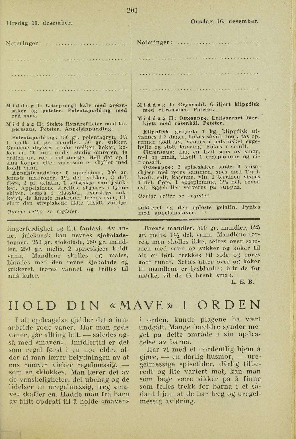 Faksimile av almanakksiden 15. desember 1936