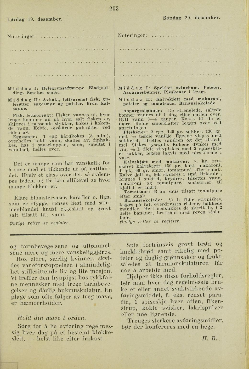 Faksimile av almanakksiden 19. desember 1936