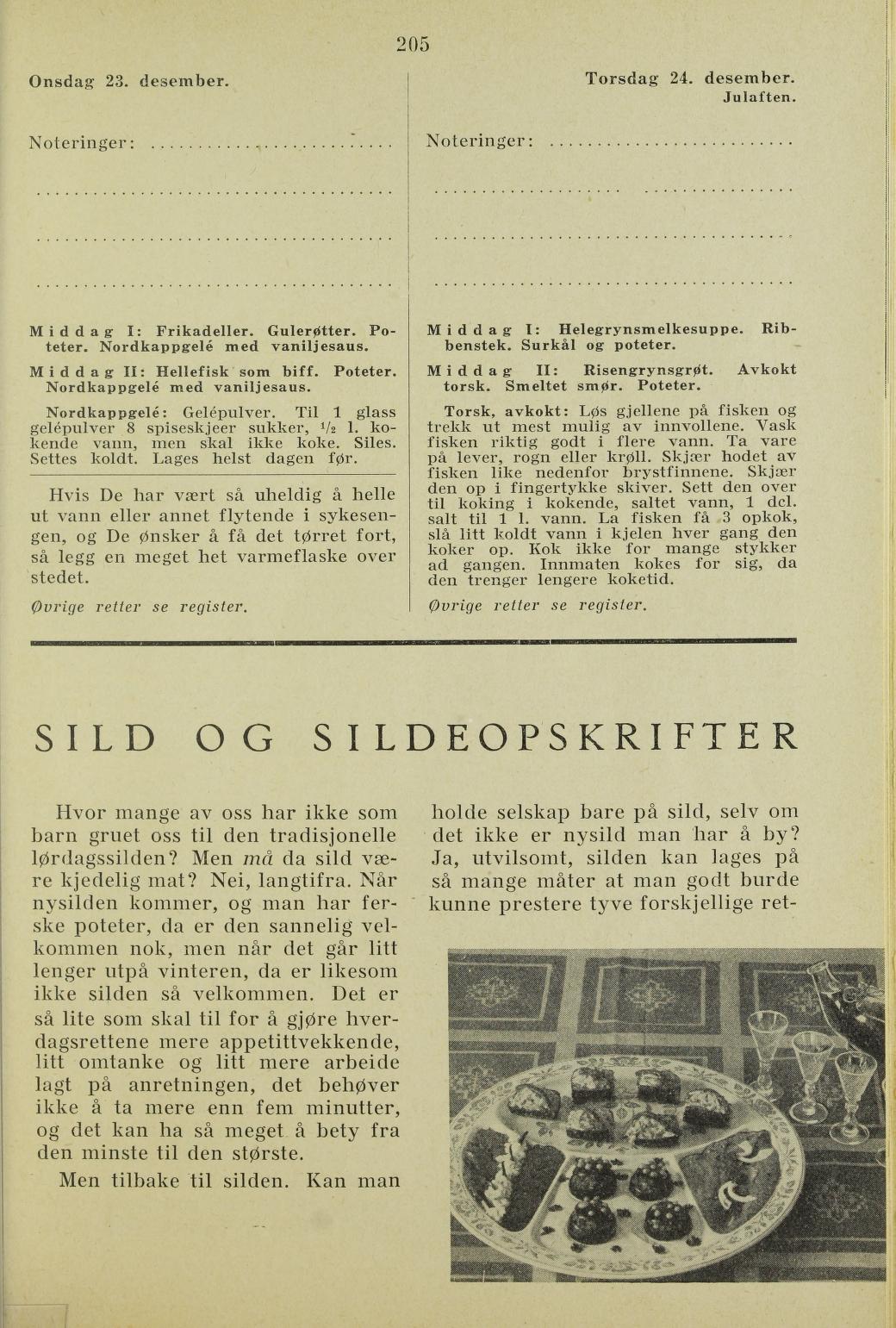Faksimile av almanakksiden 23. desember 1936