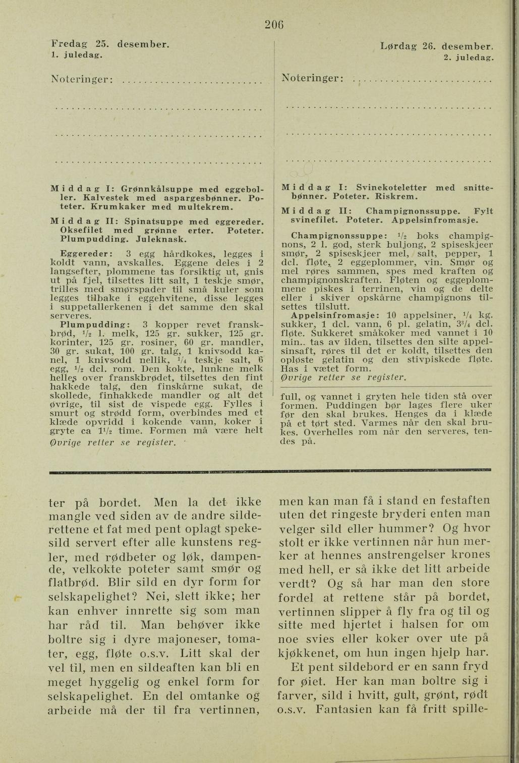 Faksimile av almanakksiden 25. desember 1936