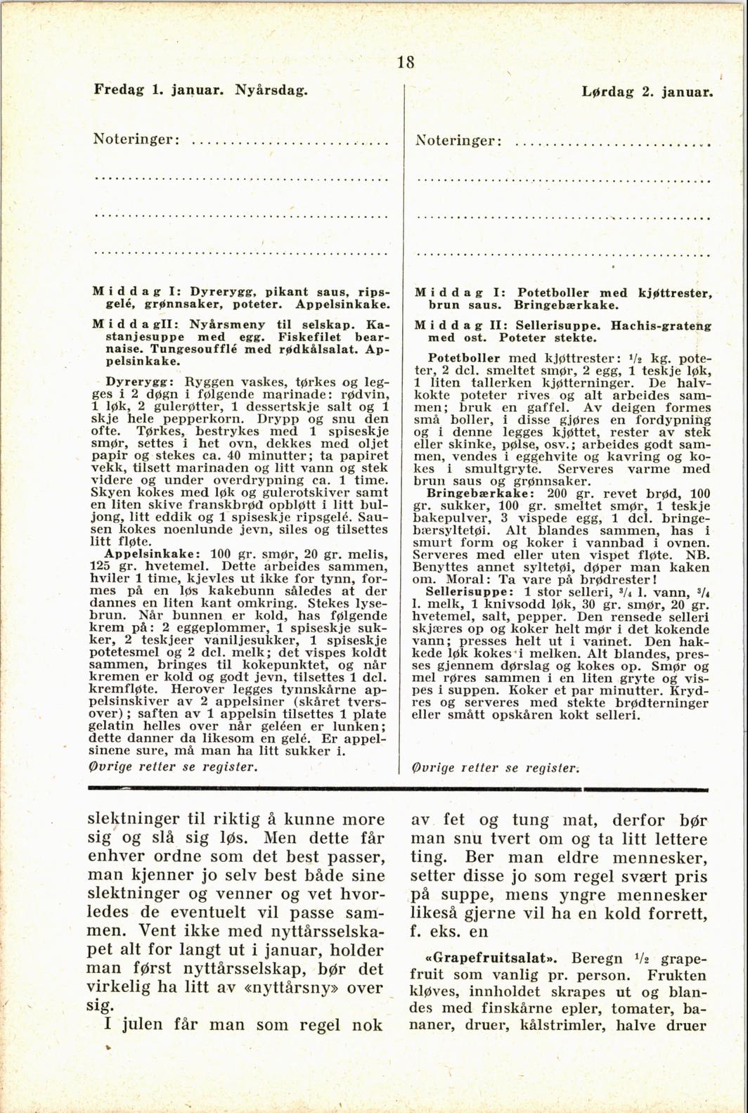 Faksimile av almanakksiden 1. januar 1937