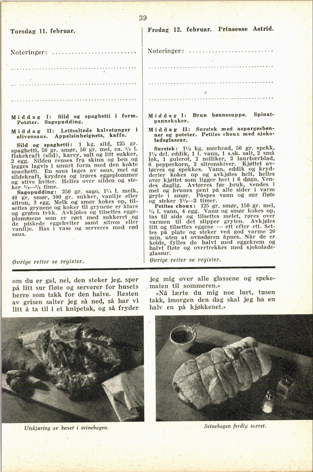 Faksimile av almanakksiden 11. februar 1937