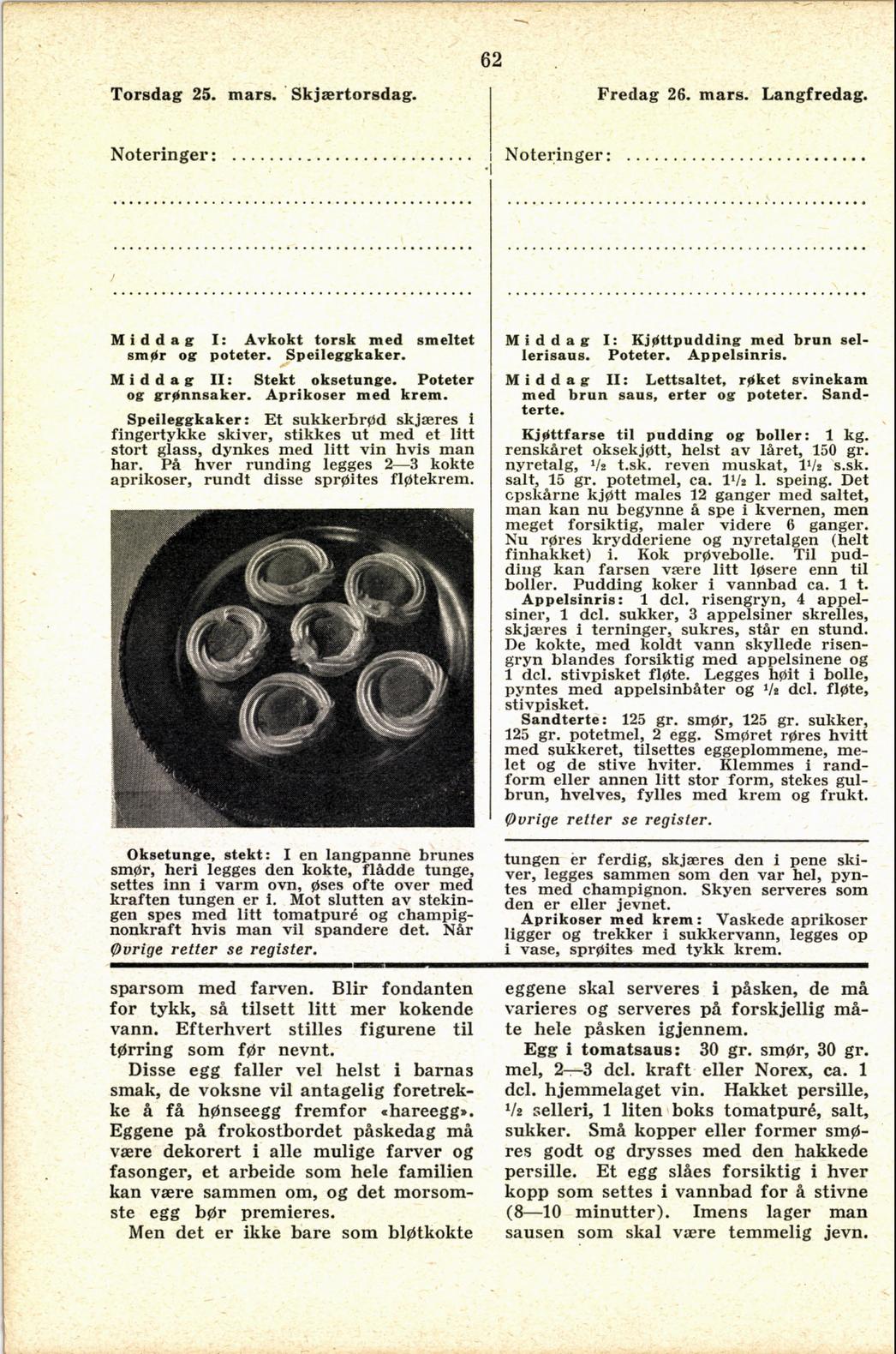 Faksimile av almanakksiden 25. mars 1937