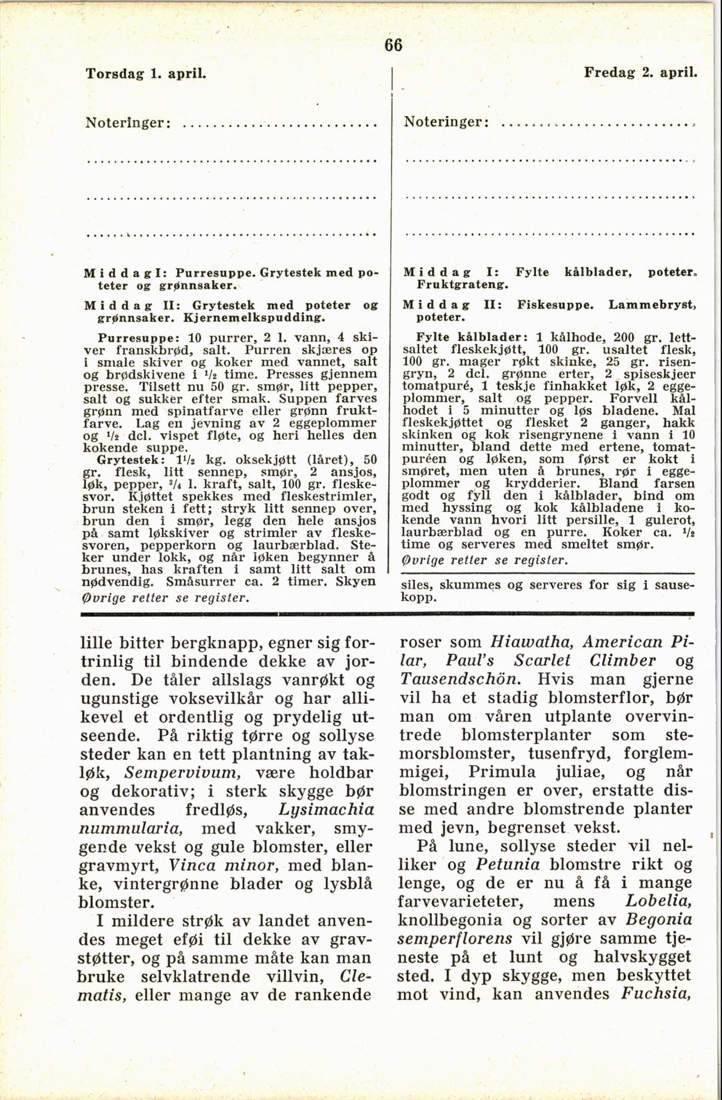 Faksimile av almanakksiden 1. april 1937
