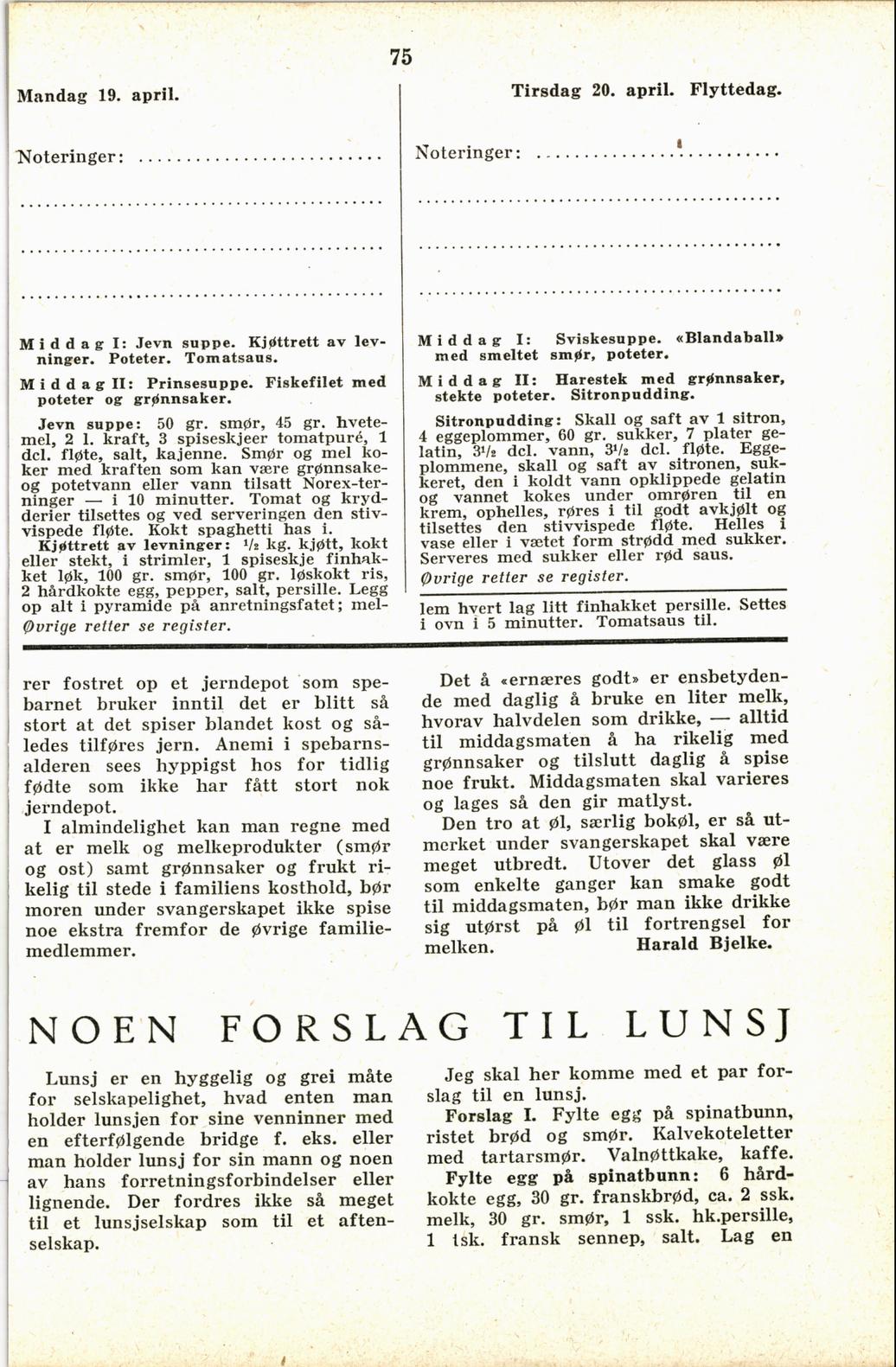 Faksimile av almanakksiden 19. april 1937