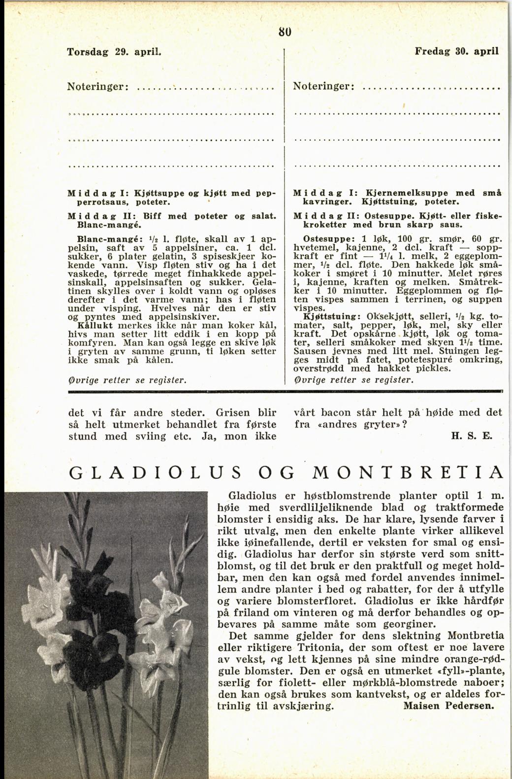 Faksimile av almanakksiden 29. april 1937