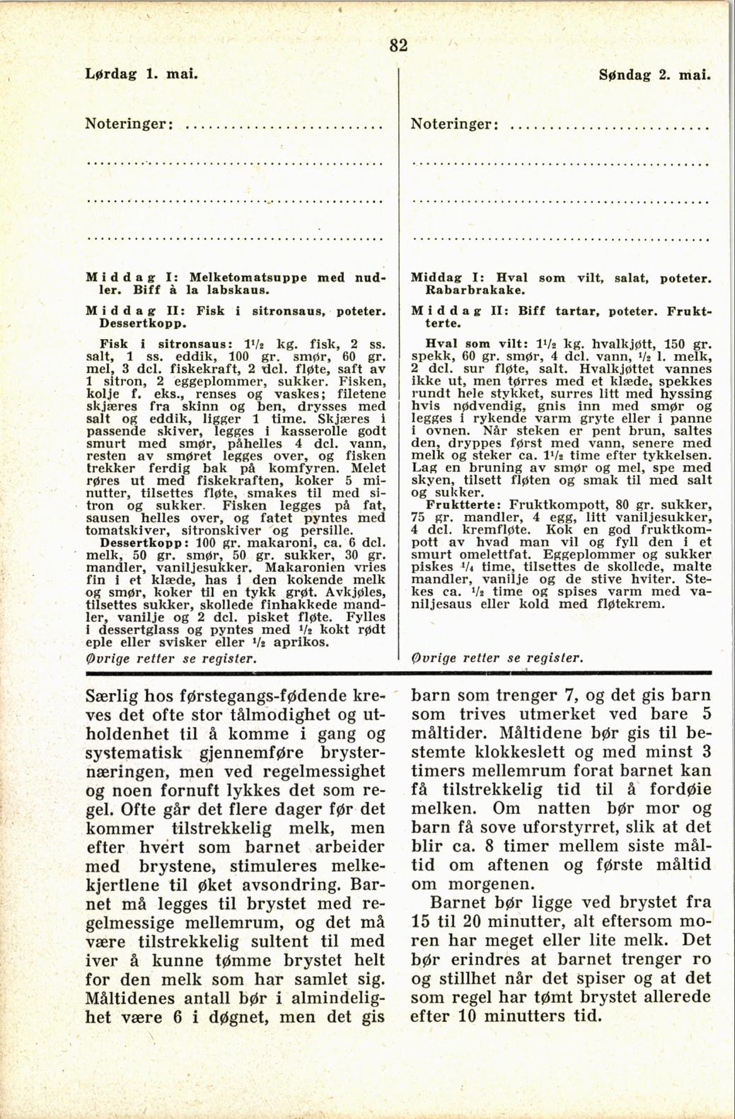 Faksimile av almanakksiden 1. mai 1937