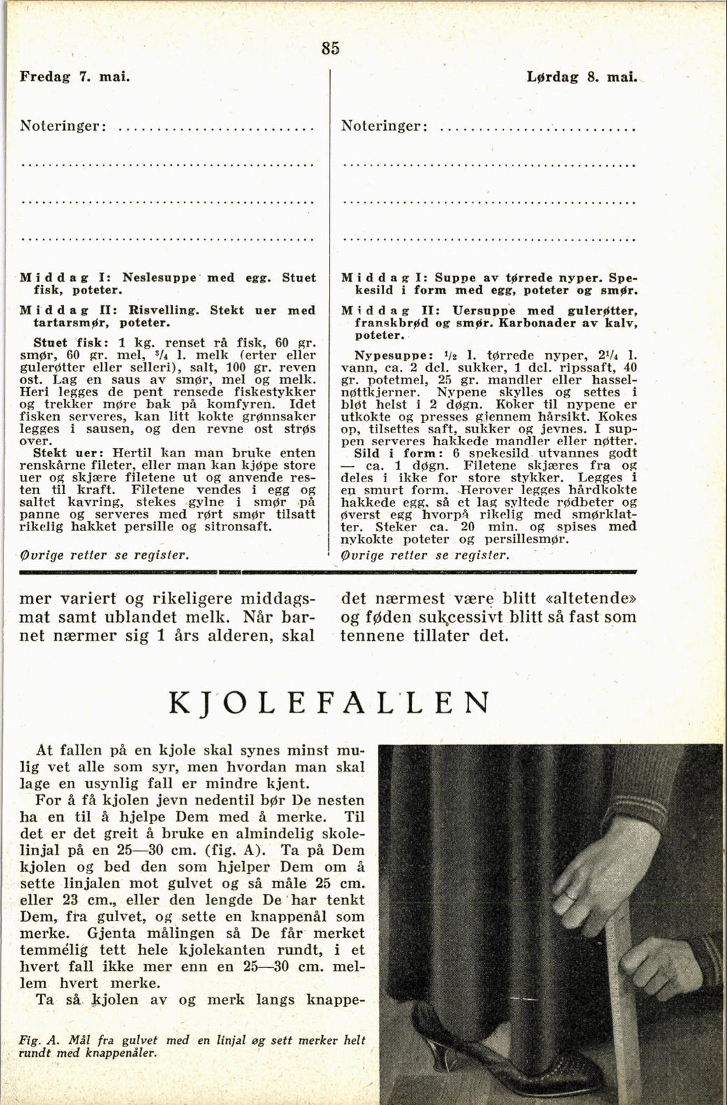 Faksimile av almanakksiden 7. mai 1937