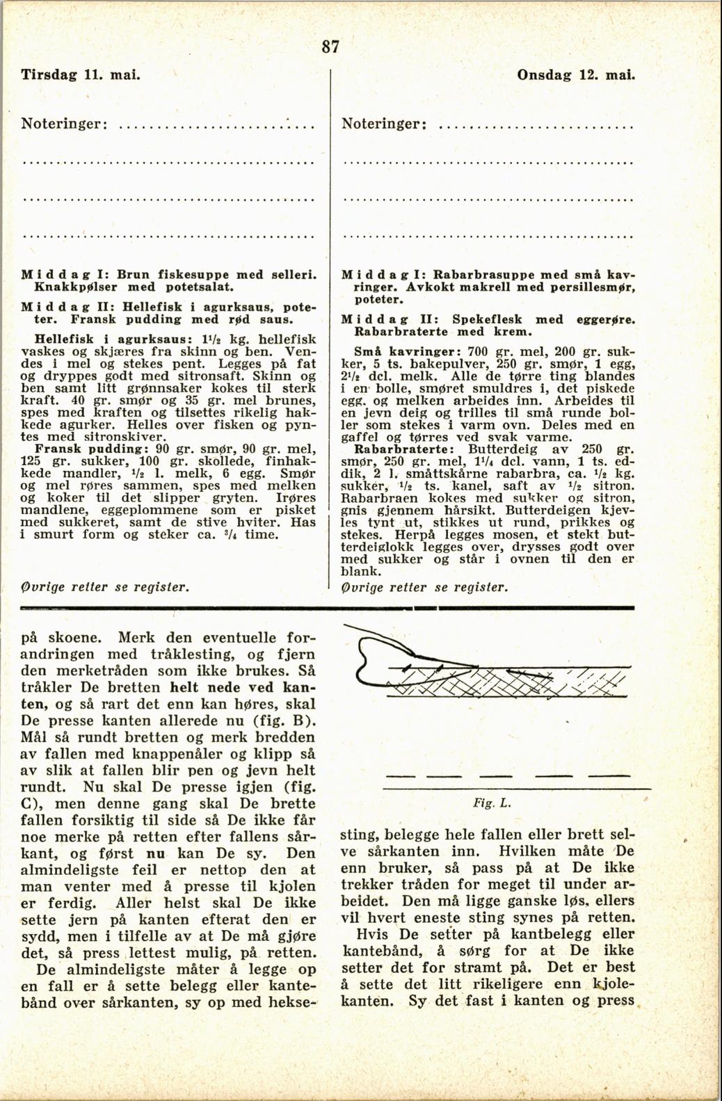 Faksimile av almanakksiden 11. mai 1937