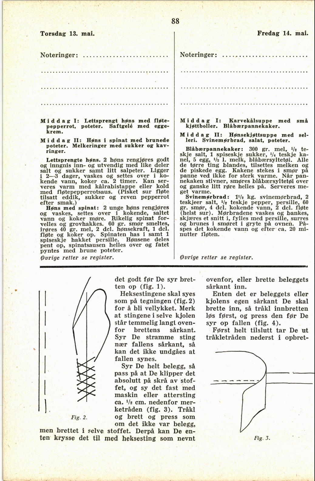 Faksimile av almanakksiden 13. mai 1937