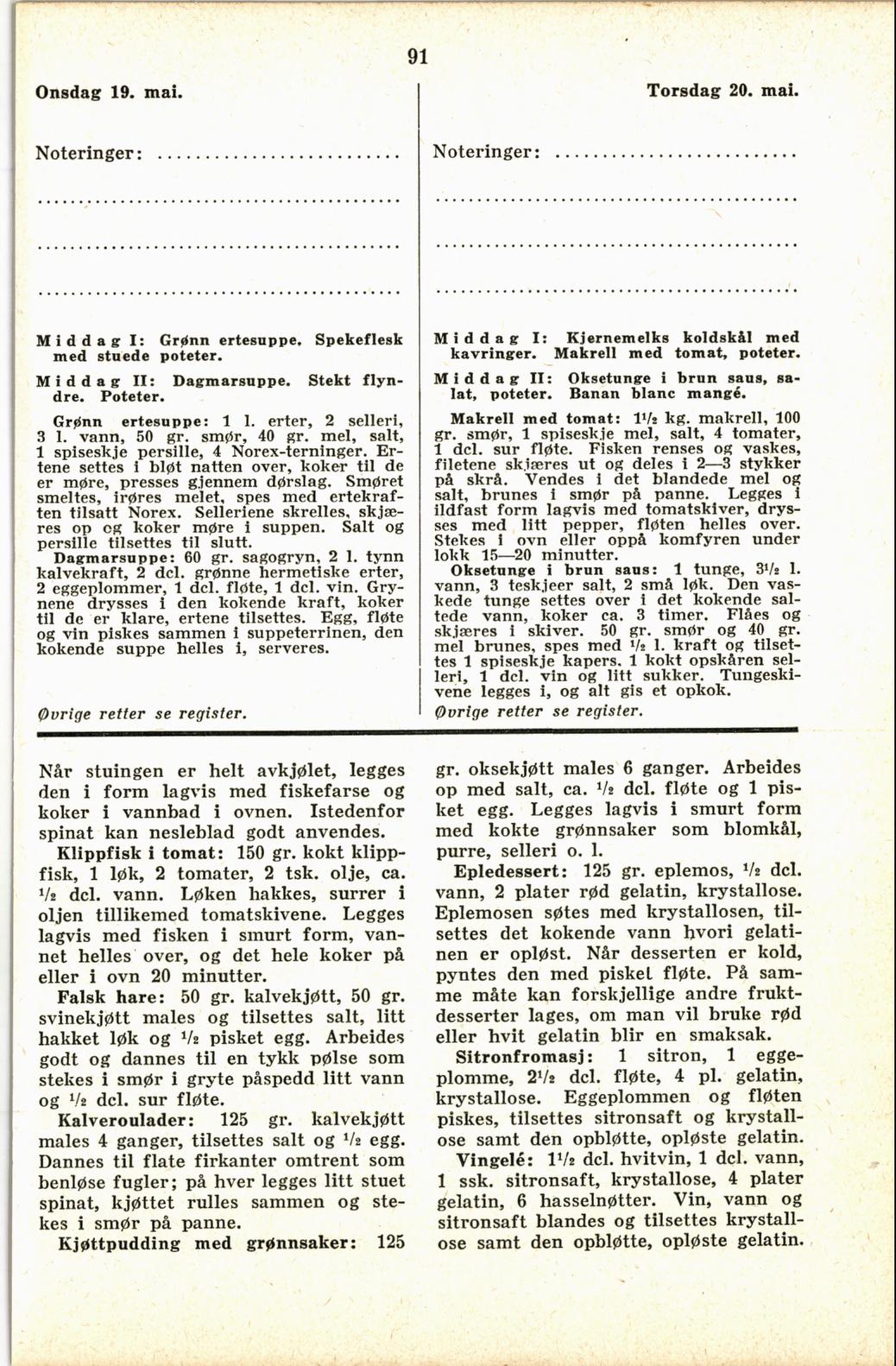 Faksimile av almanakksiden 19. mai 1937