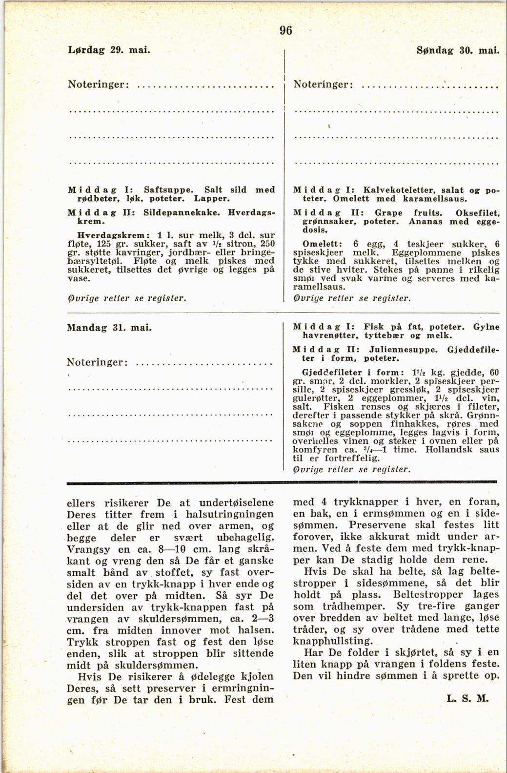 Faksimile av almanakksiden 29. mai 1937