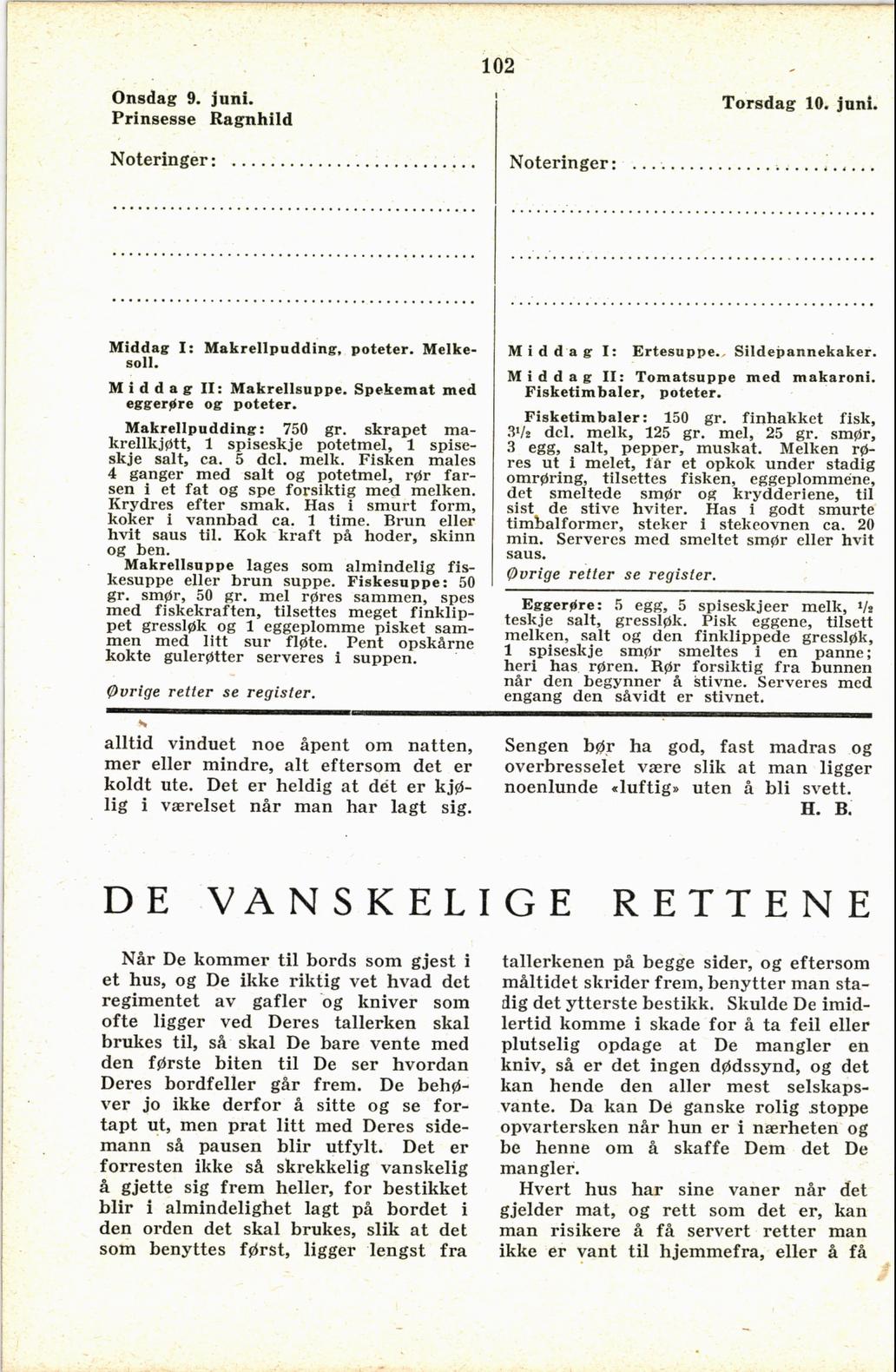 Faksimile av almanakksiden 9. juni 1937