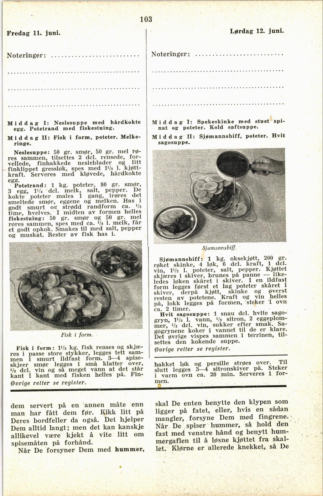 Faksimile av almanakksiden 11. juni 1937