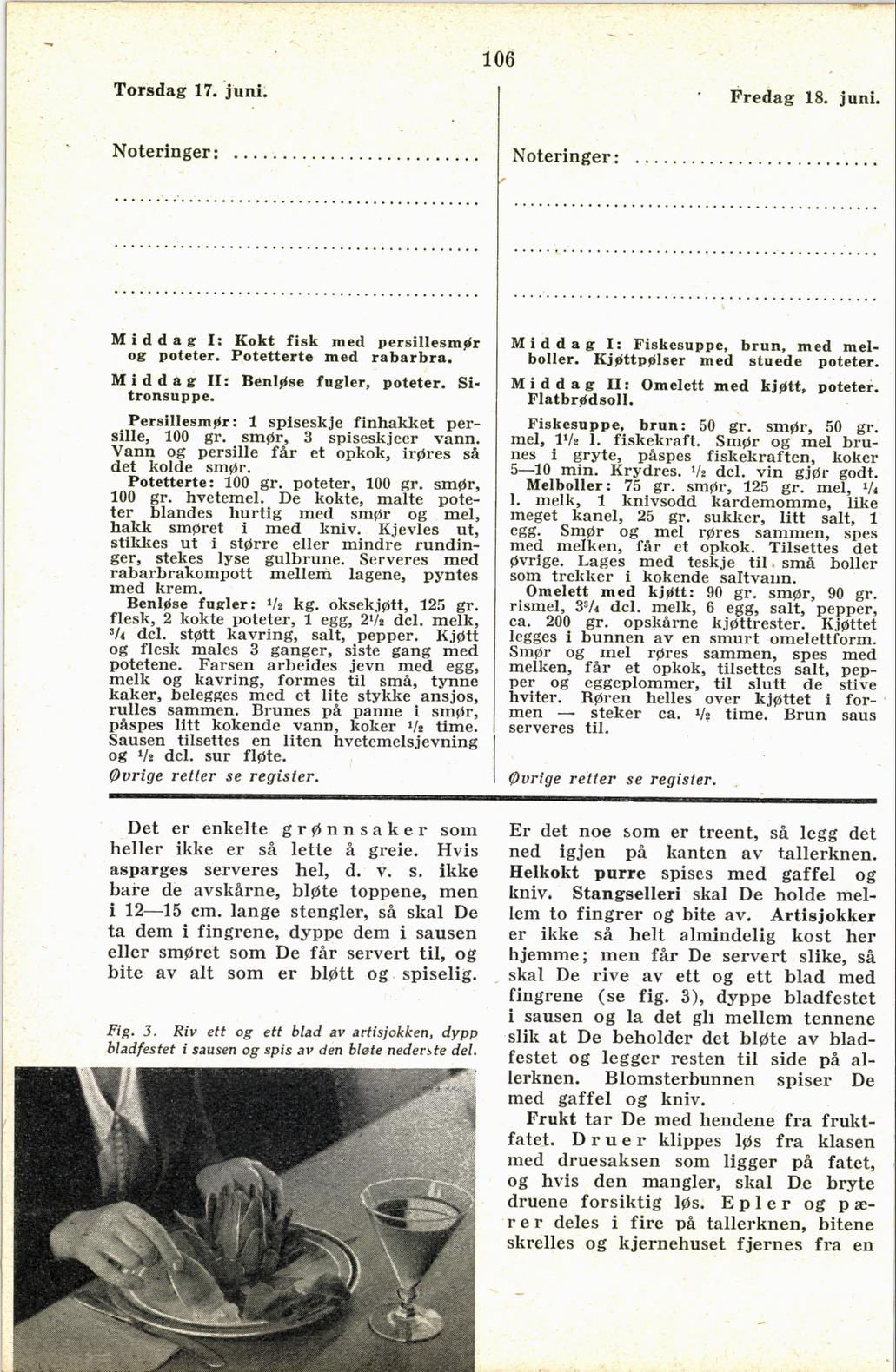 Faksimile av almanakksiden 17. juni 1937