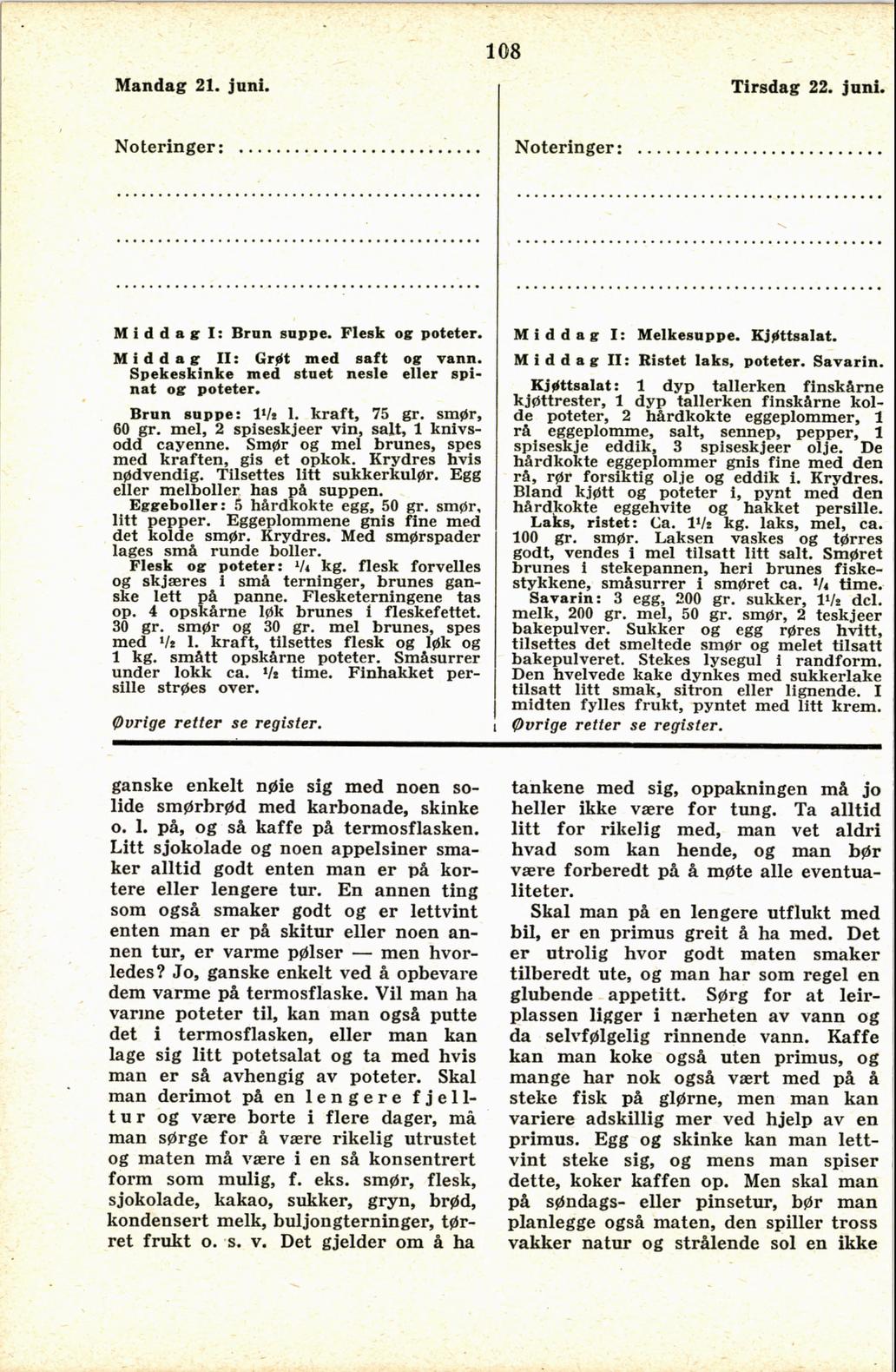 Faksimile av almanakksiden 21. juni 1937