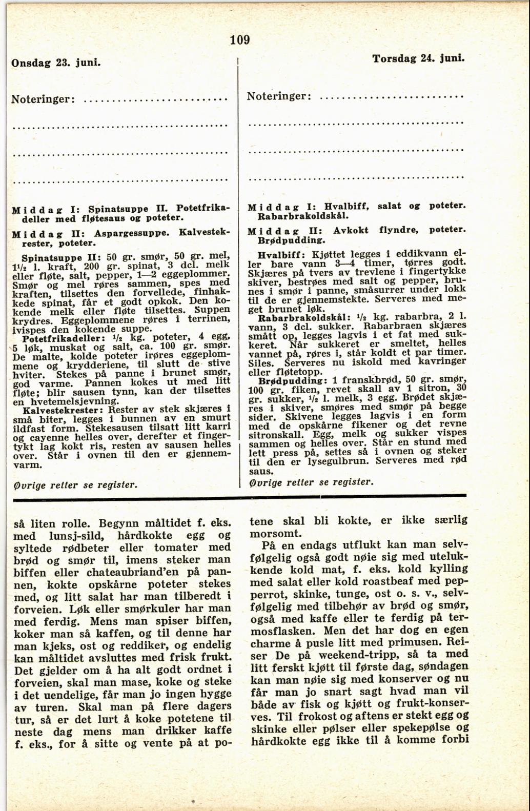 Faksimile av almanakksiden 23. juni 1937